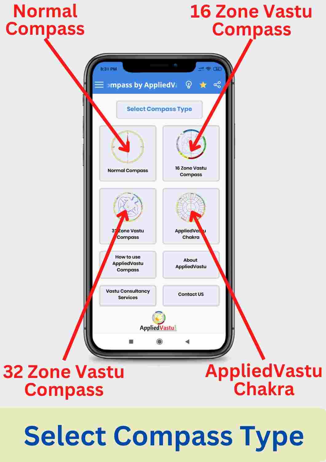 Vastu Compass By AppliedVastu